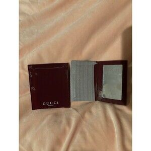 Gucci hand mirror with case